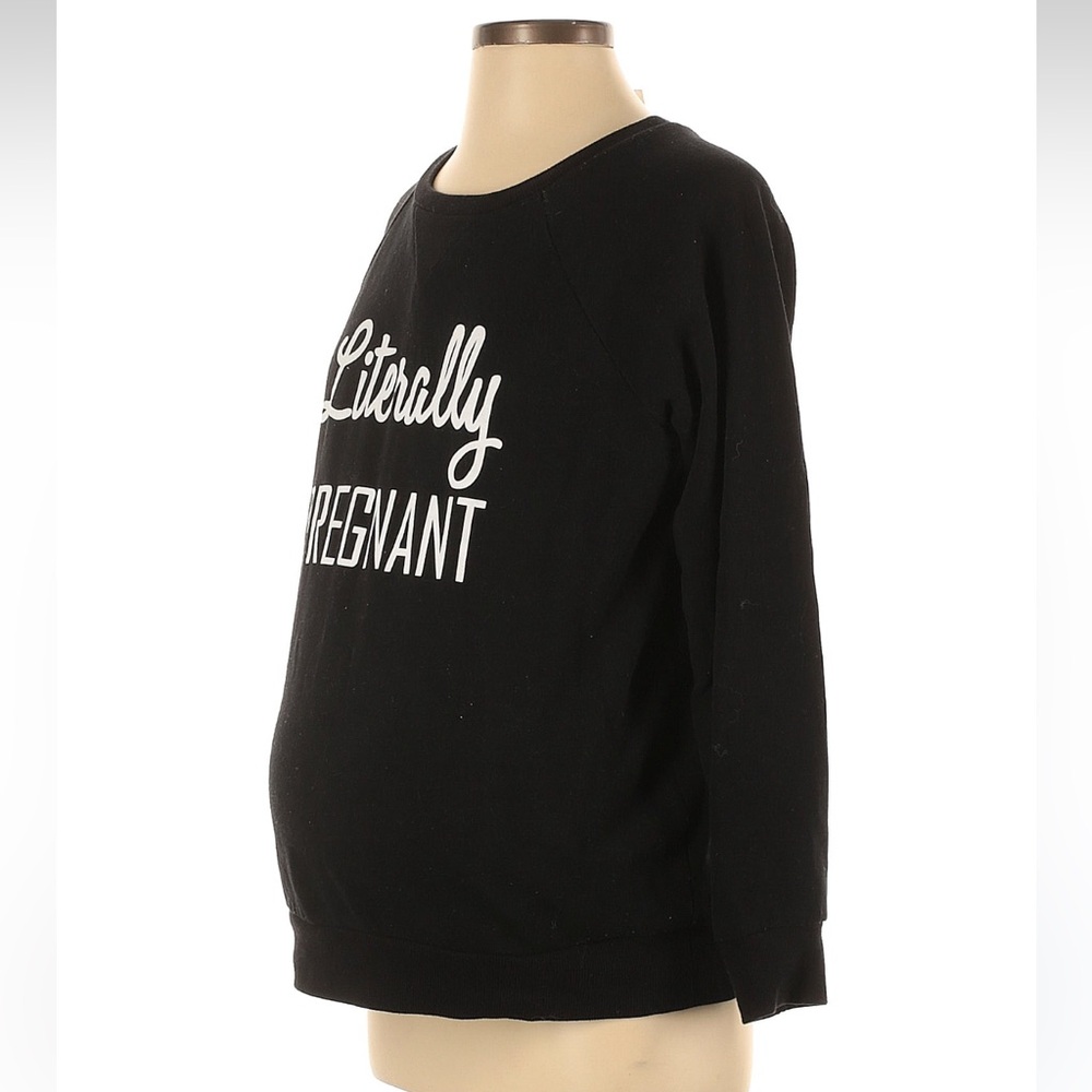 Black Maternity Sweatshirt